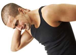 The pain in the neck is a symptom of cervical osteochondrosis